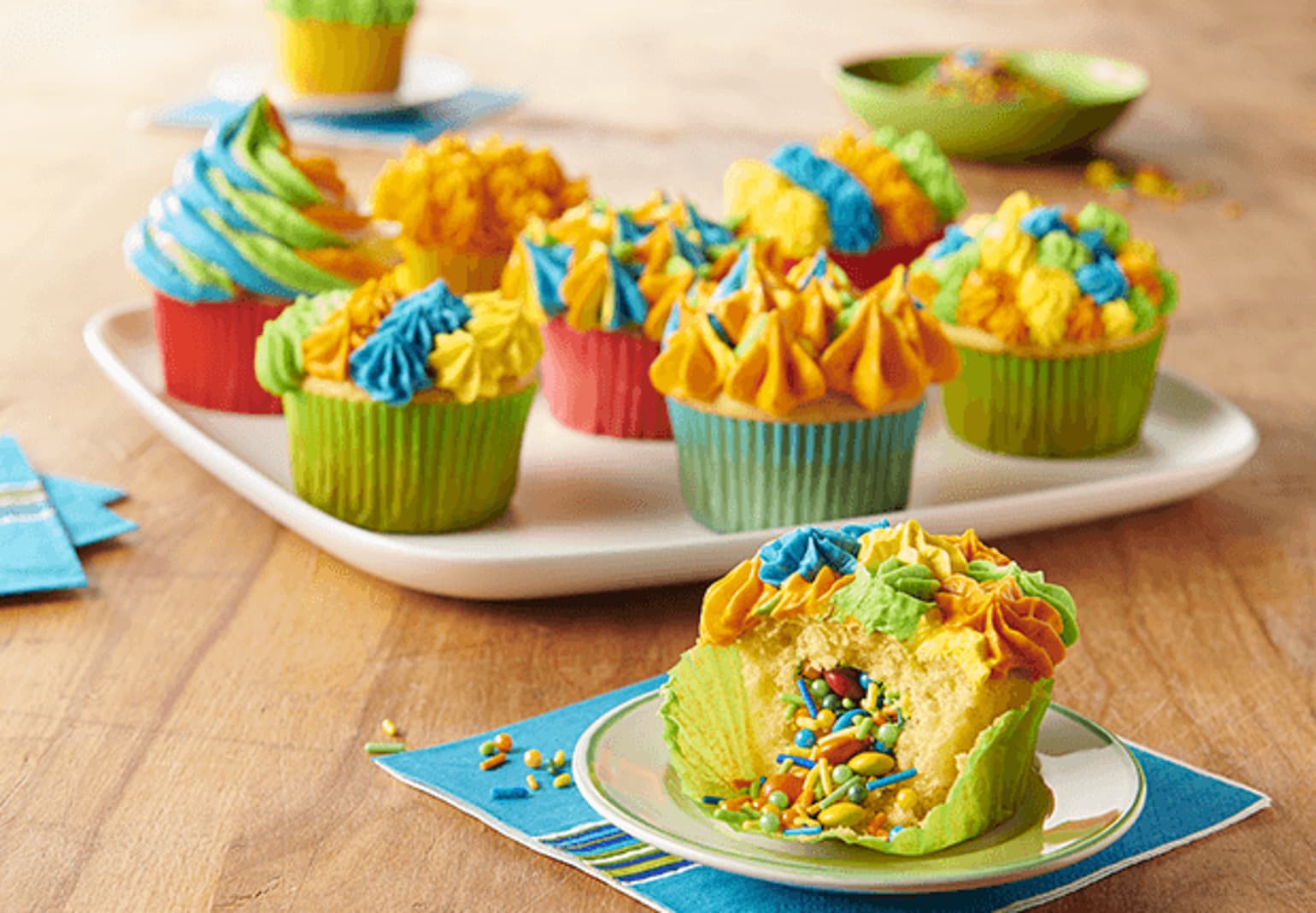 Pinata Cupcakes